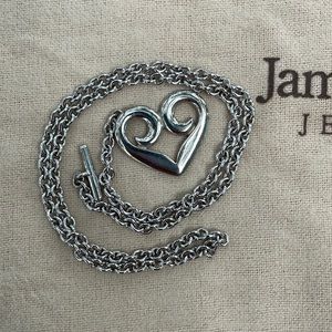 James Avery Retired Heart Toggle Necklace